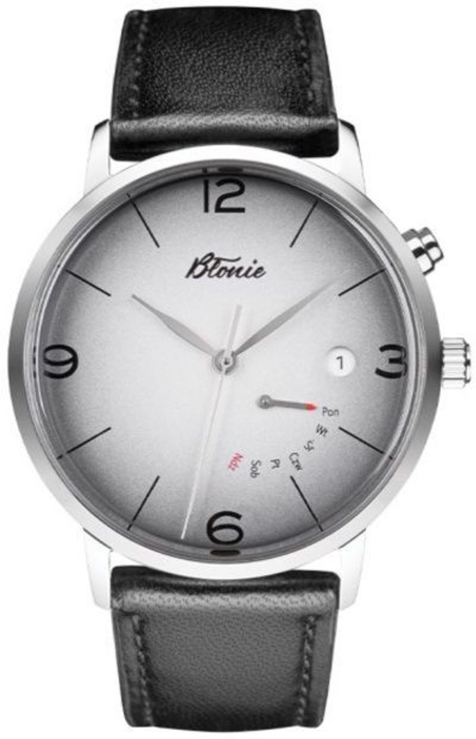 Zegarek męski Błonie Elektro Amper Data – auto-kwarc, polski mechanizm, czarna skórzana bransoletadfd.jpg